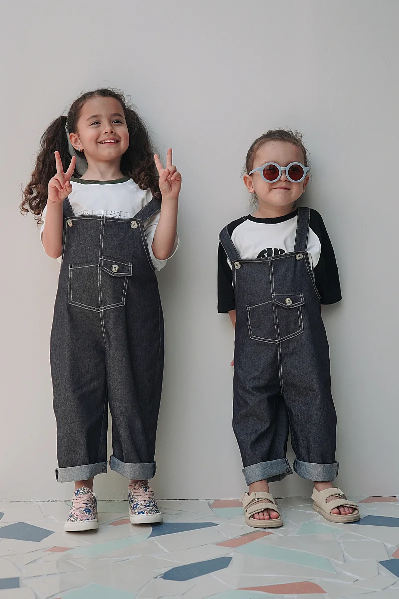 Askılı Kot Tulum Denim - Mioma Kids
