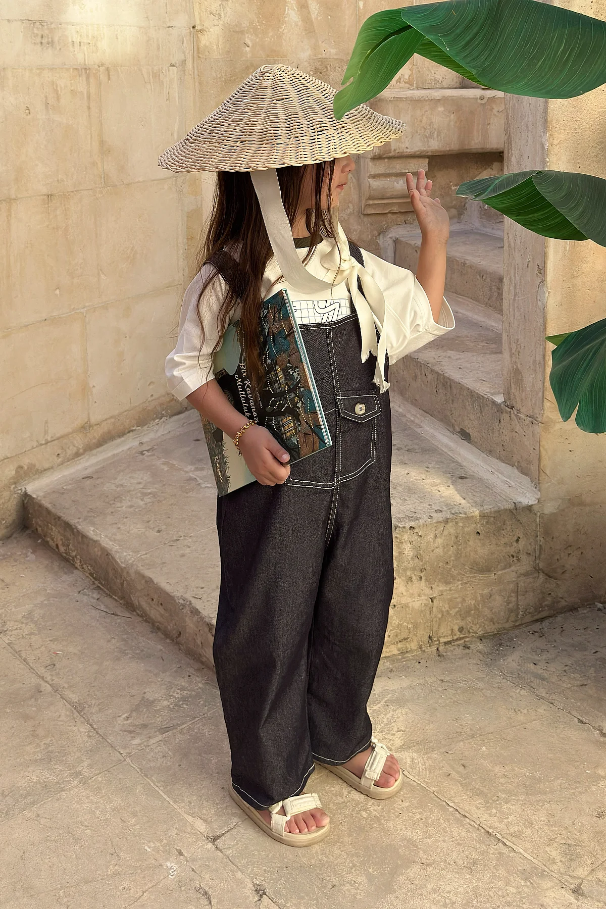 Askılı Kot Tulum Denim - 1