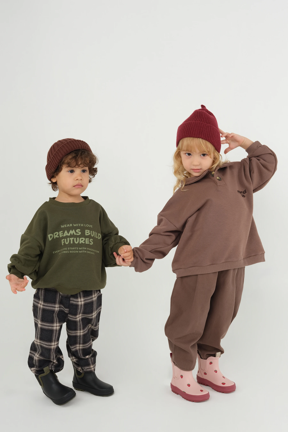 Baskılı Sweatshirt Haki - 6