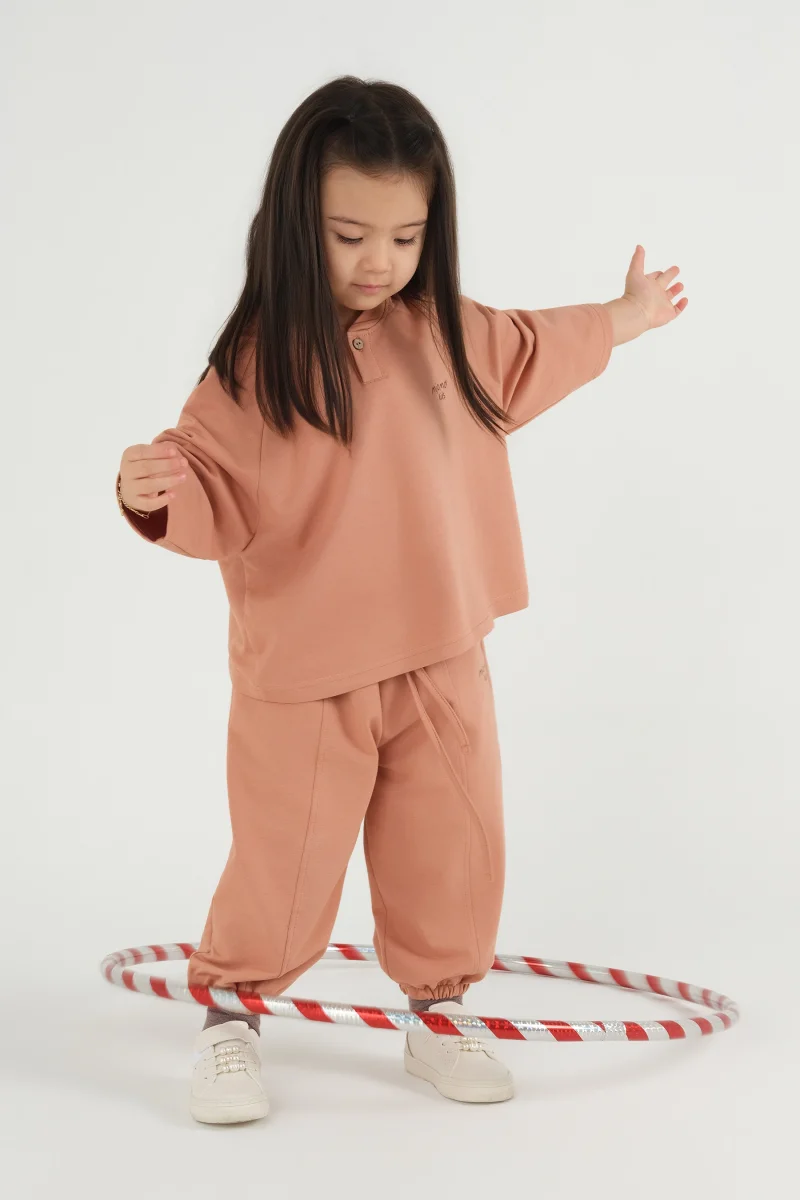 Baskılı Uzun Kollu Tişört Somon - 3