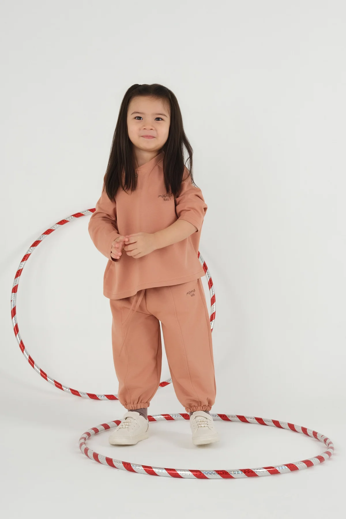 Baskılı Uzun Kollu Tişört Somon - 4