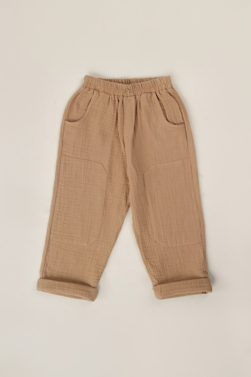 Boru Paça Pantolon Camel 