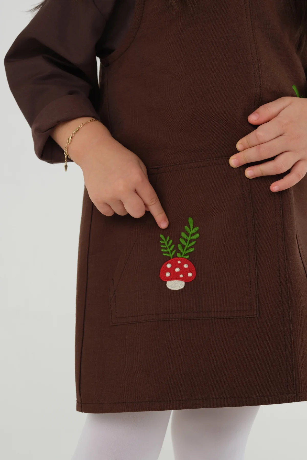 Cep Detaylı Jile Kahve - 5