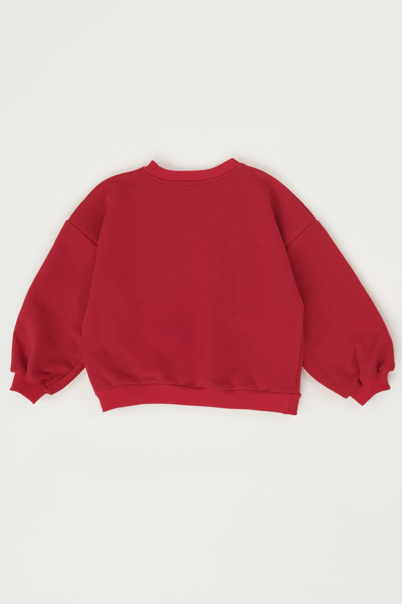 Cepli Sweatshirt Kırmızı - 4