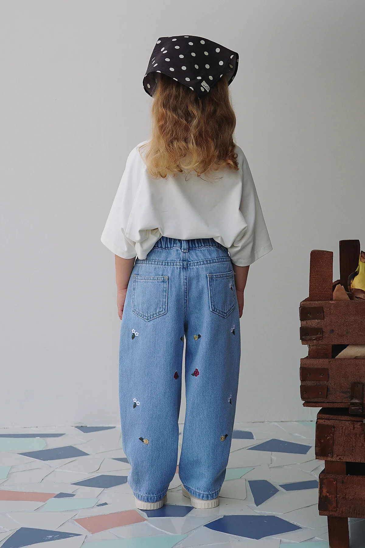 Çiçek Nakışlı Jean - 4