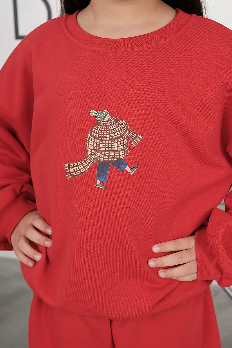 Comfort Sweatshirt Kırmızı - 5