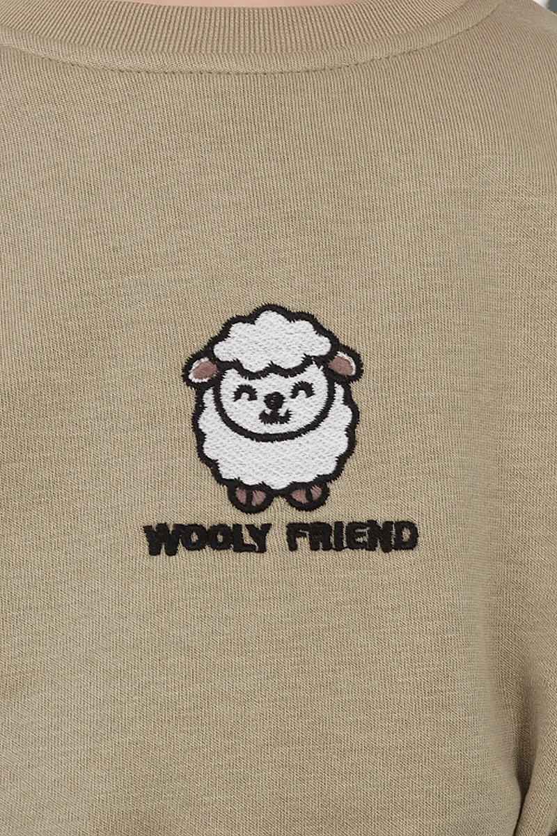 Comfort Sweatshirt Küf Yeşili - 5