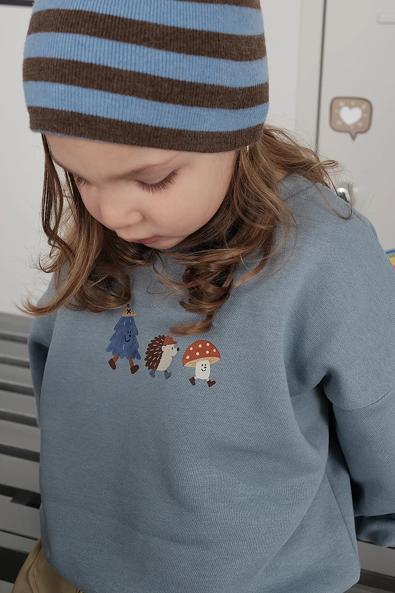 Comfort Sweatshirt Mavi - 6
