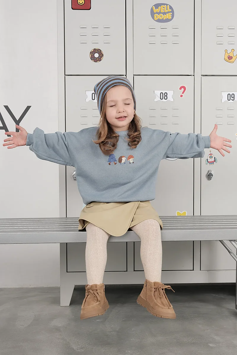 Comfort Sweatshirt Mavi - 3