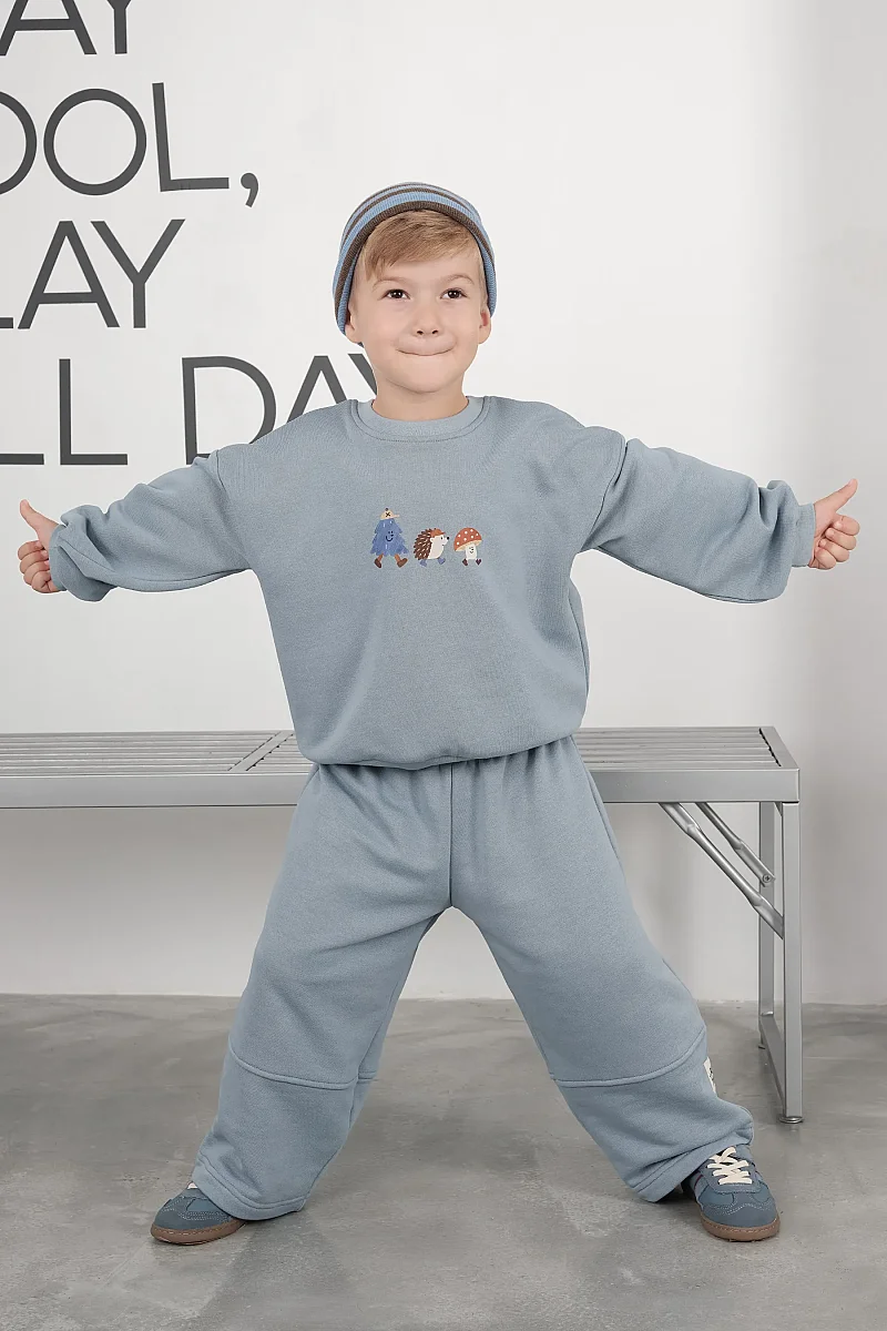 Comfort Sweatshirt Mavi - 4