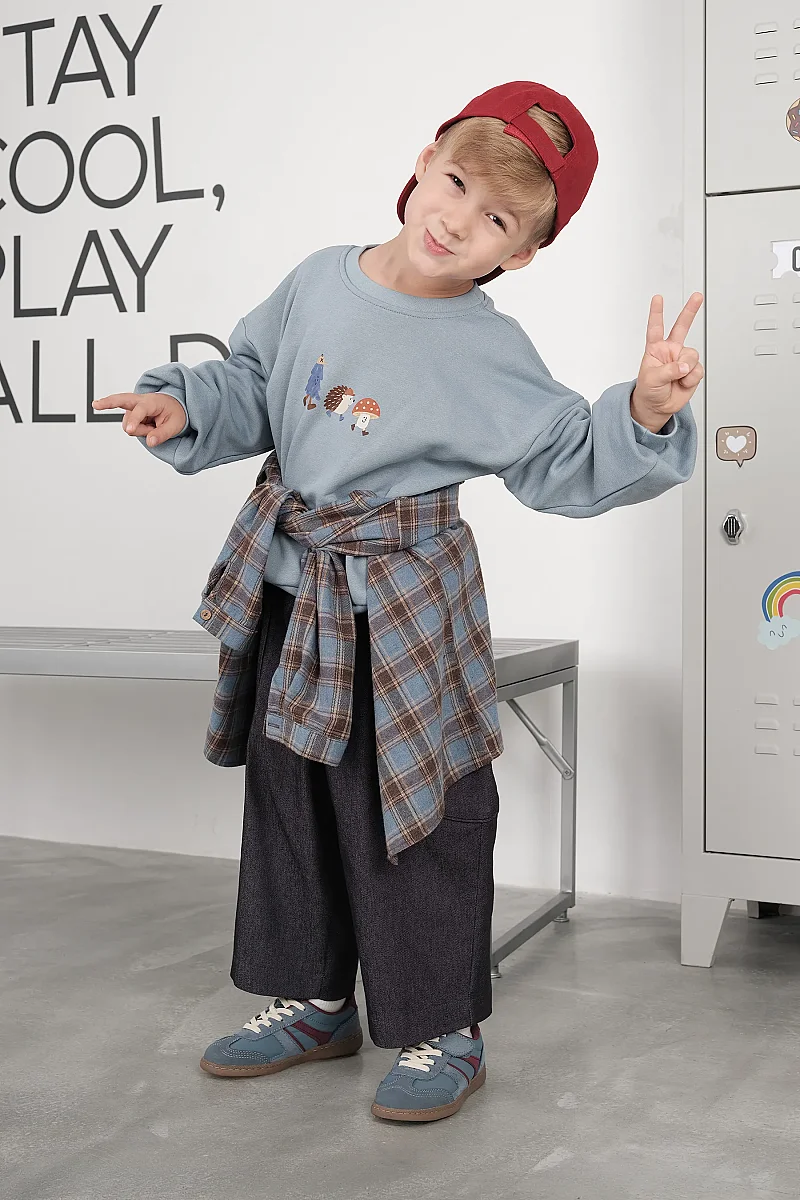 Comfort Sweatshirt Mavi - 