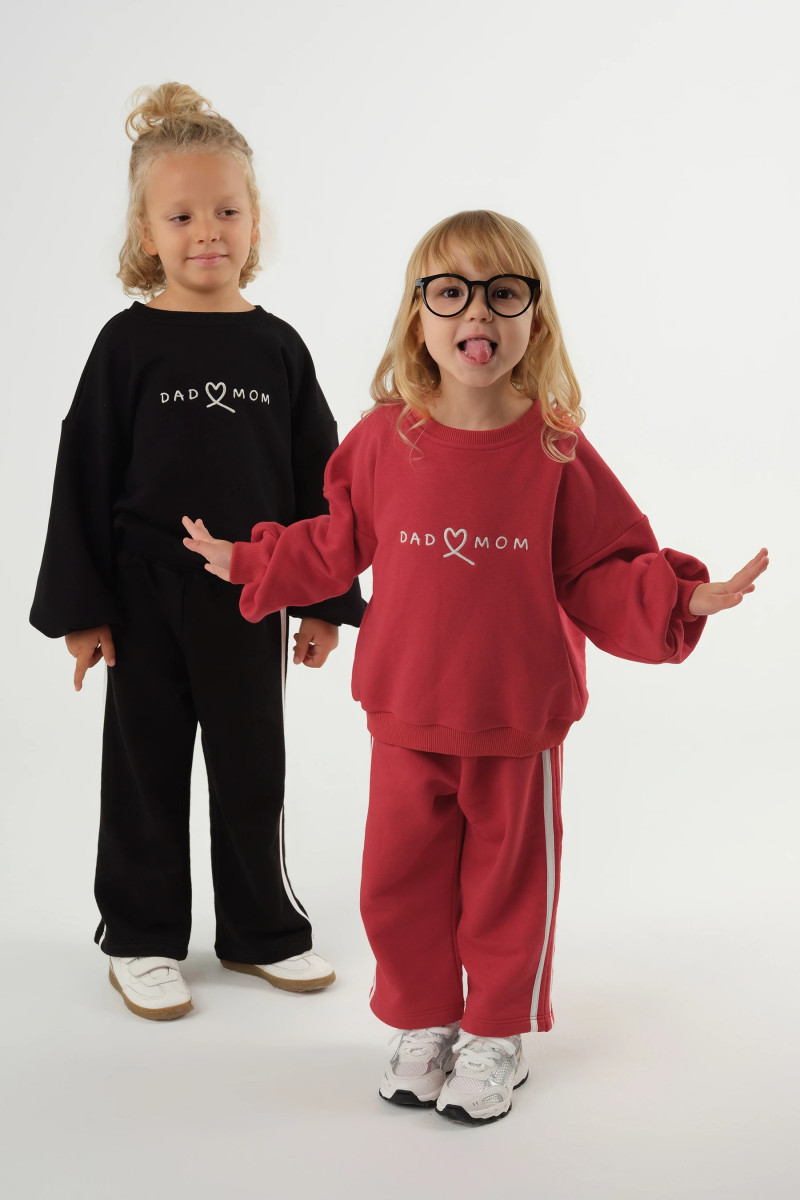 Dad-Mom Sweatshirt Kırmızı - 2