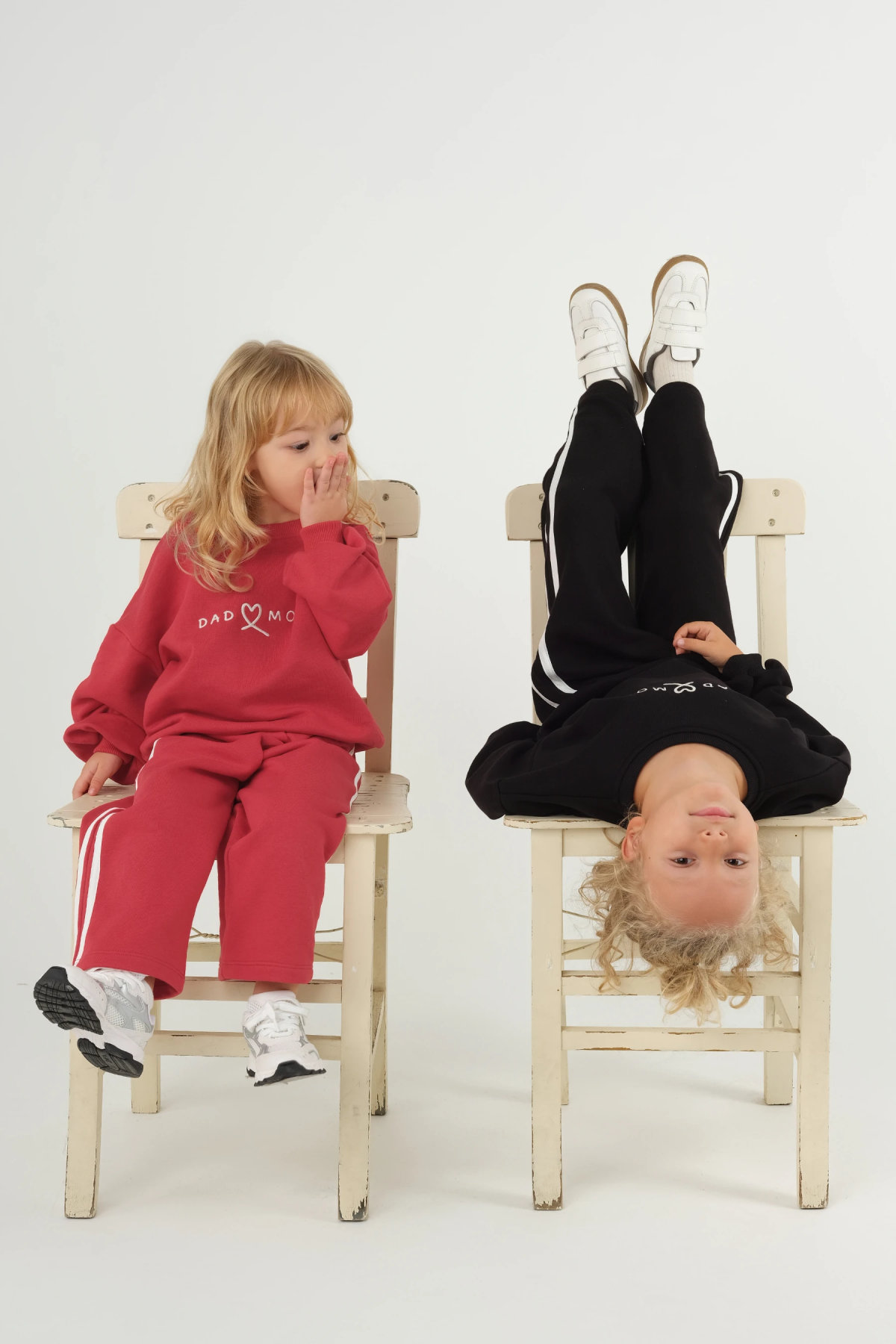 Dad-Mom Sweatshirt Kırmızı - 4