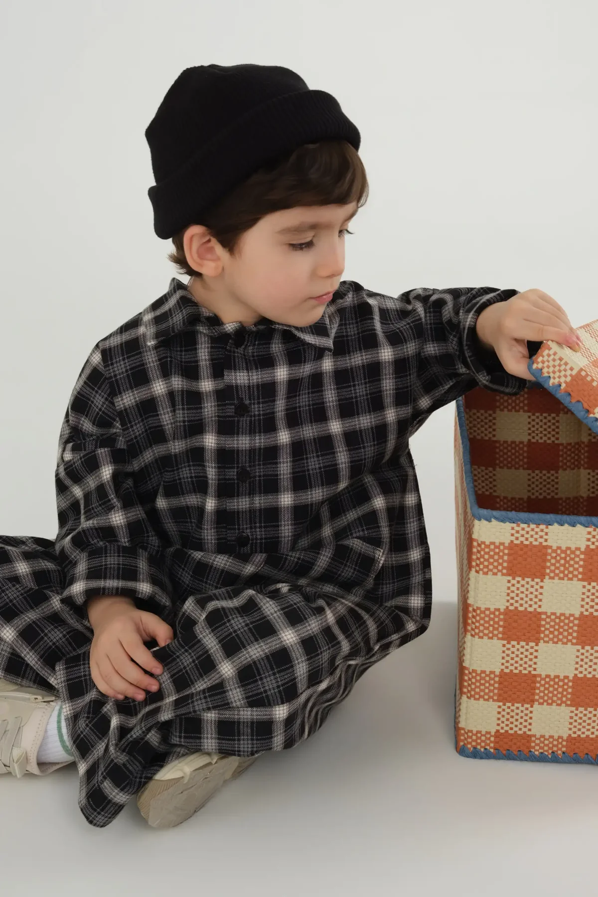 Ekose Torba Cepli Tulum Siyah - 3