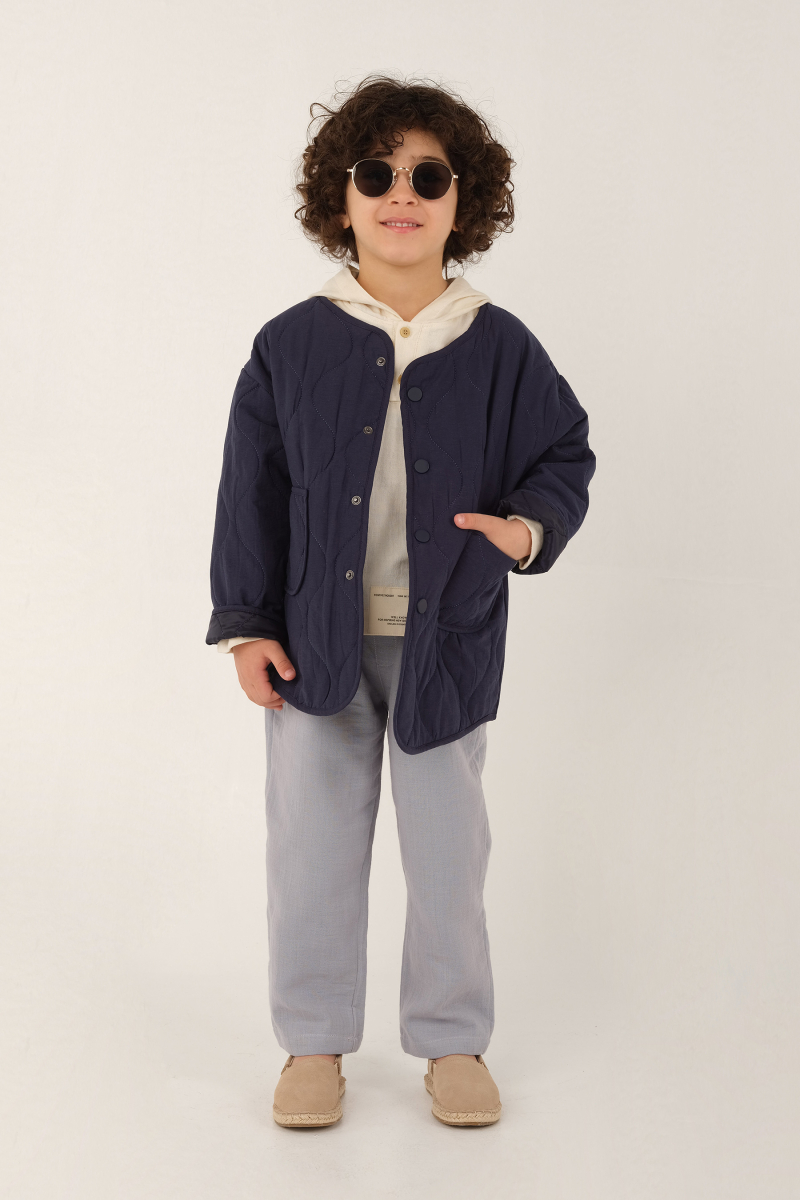 Kapitone Mont Lacivert - Mioma Kids