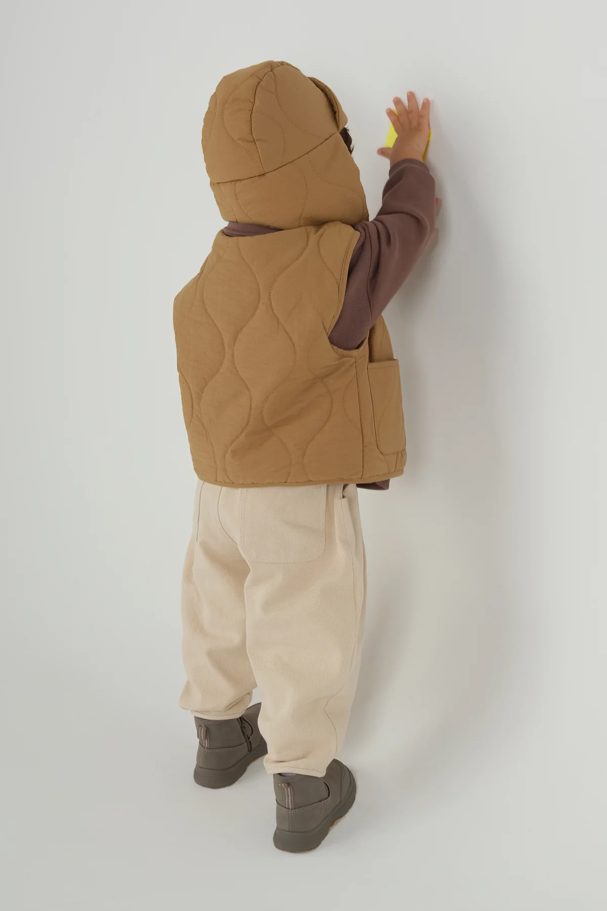 Kapitone Pilot Şapka Camel - 3