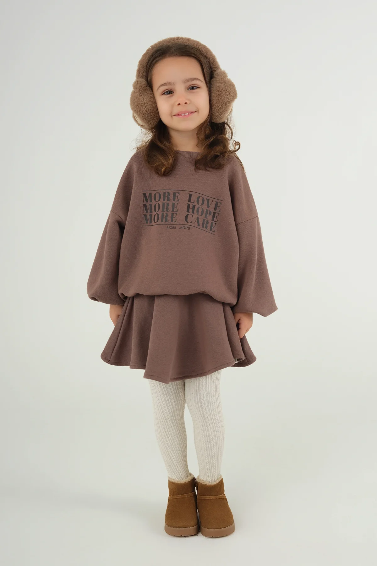 Kloş Etek Kahve - 1