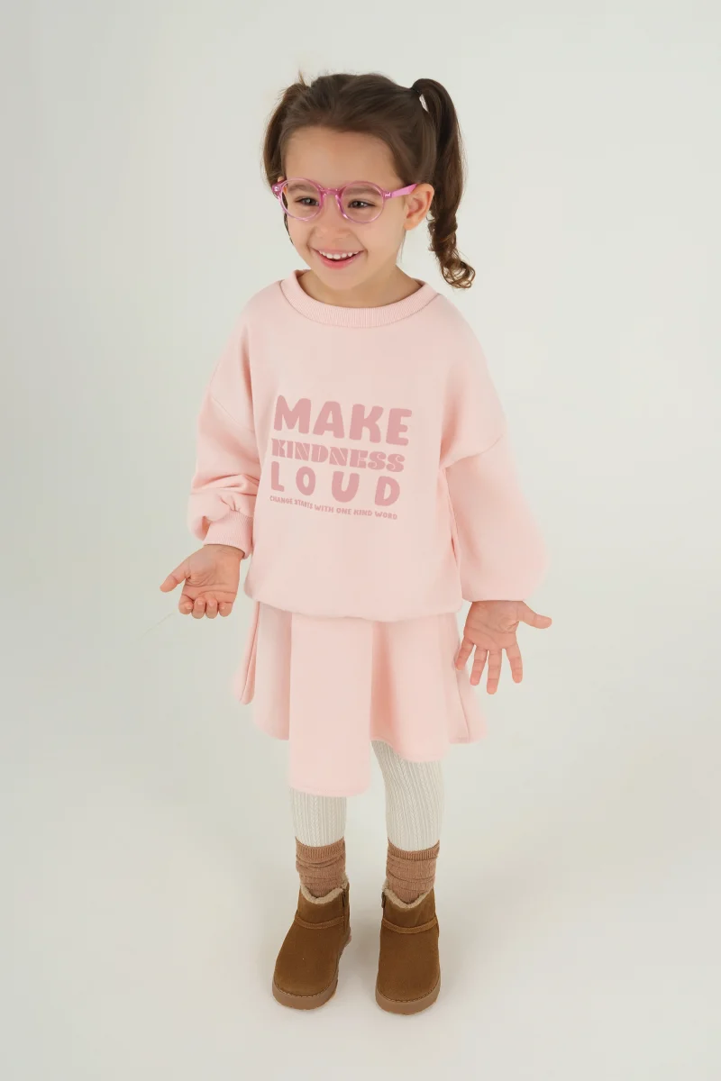 Kloş Etek Toz Pembe - 3