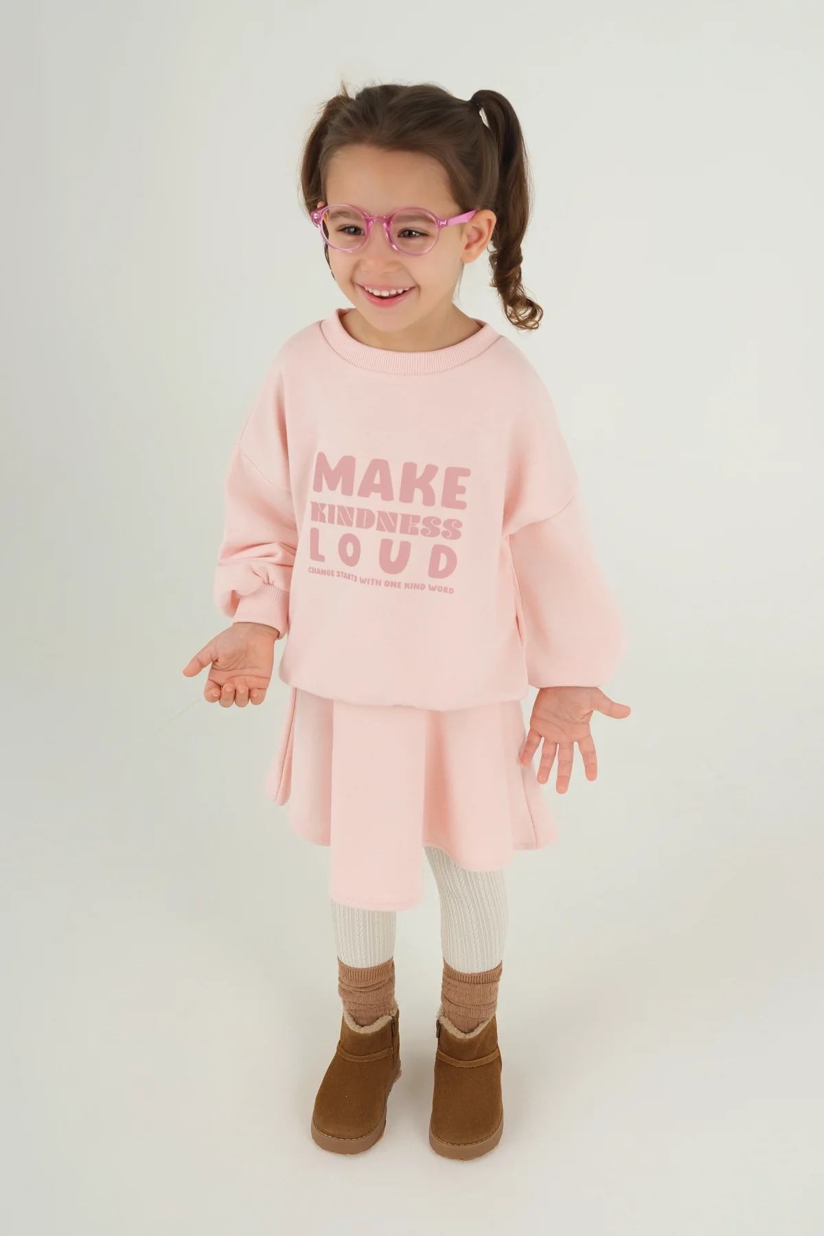 Kloş Etek Toz Pembe - 3