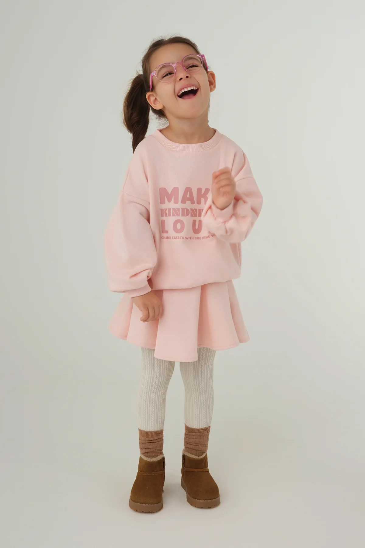 Kloş Etek Toz Pembe - 2