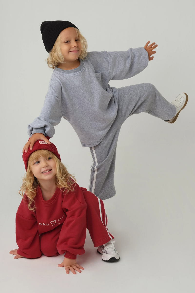 Mavi Dikişli Sweatshirt 