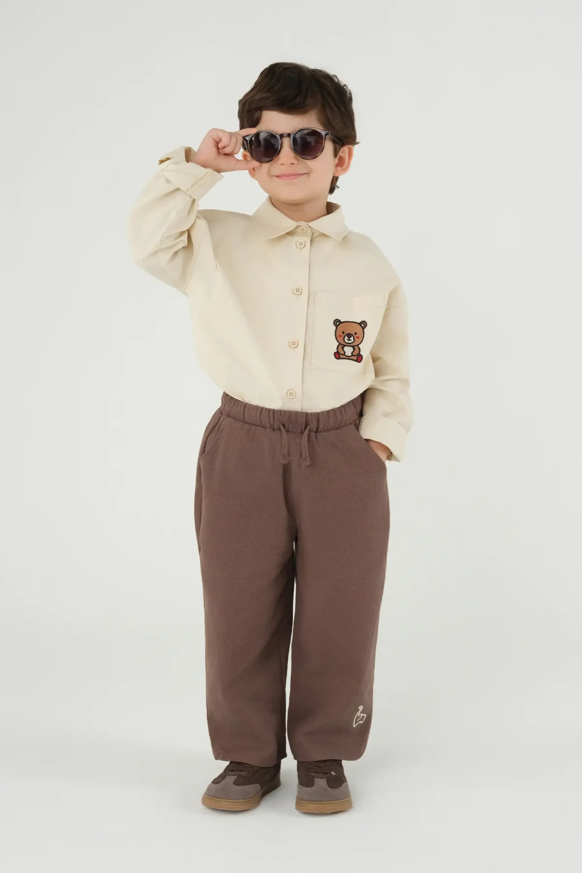 Nakışlı Gömlek Kemik - 1