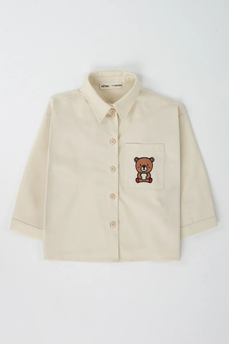 Nakışlı Gömlek Kemik - 4