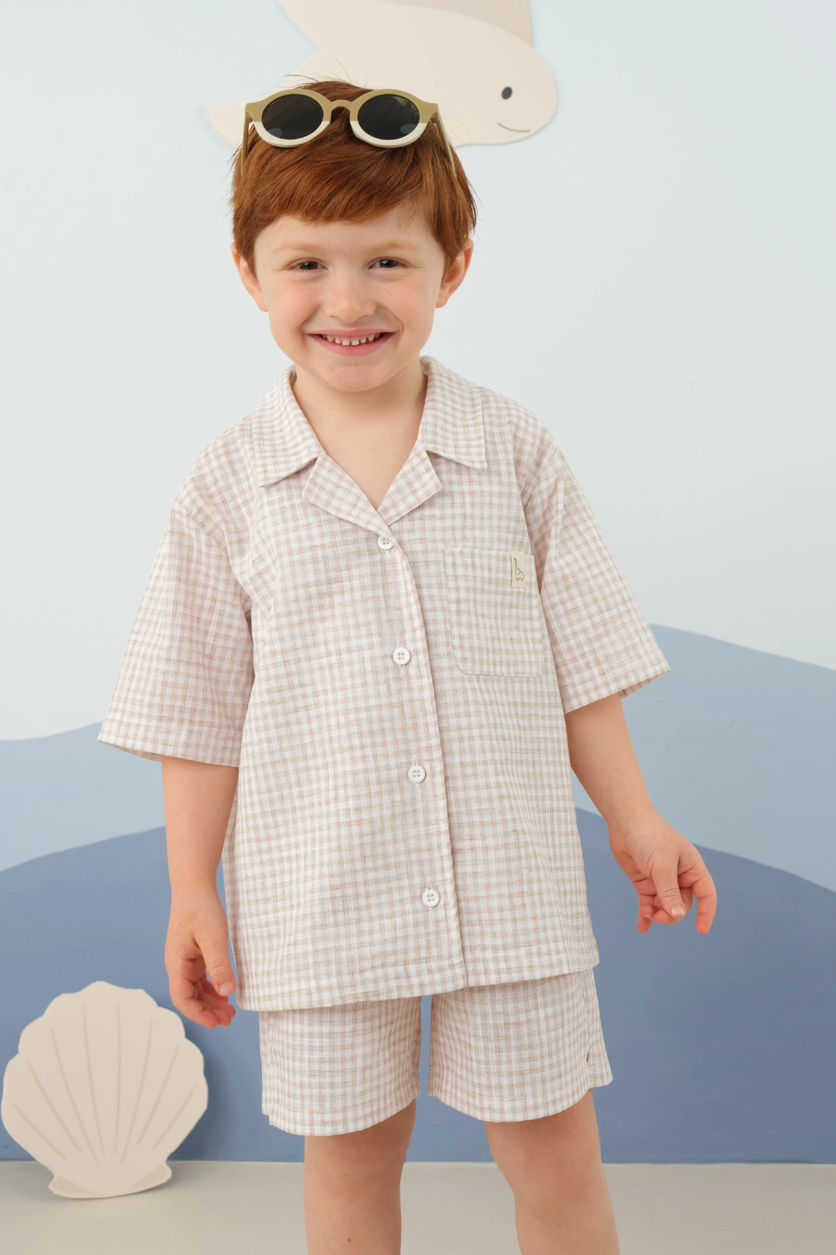 Önü Düğmeli Soft Takım Sütlü Kahve - 6