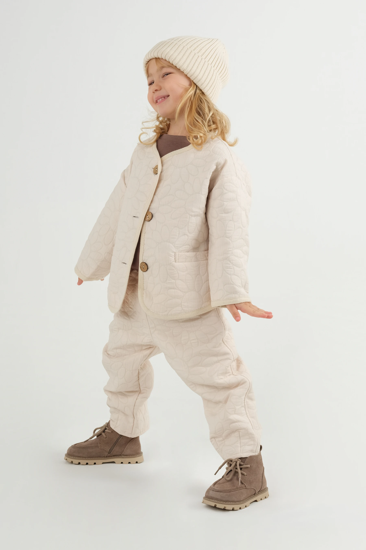 Oversize Biyeli Ceket Bej - 2