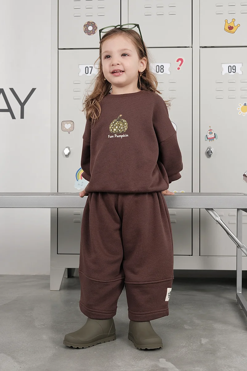 Parçalı Pantolon Kahve - 4