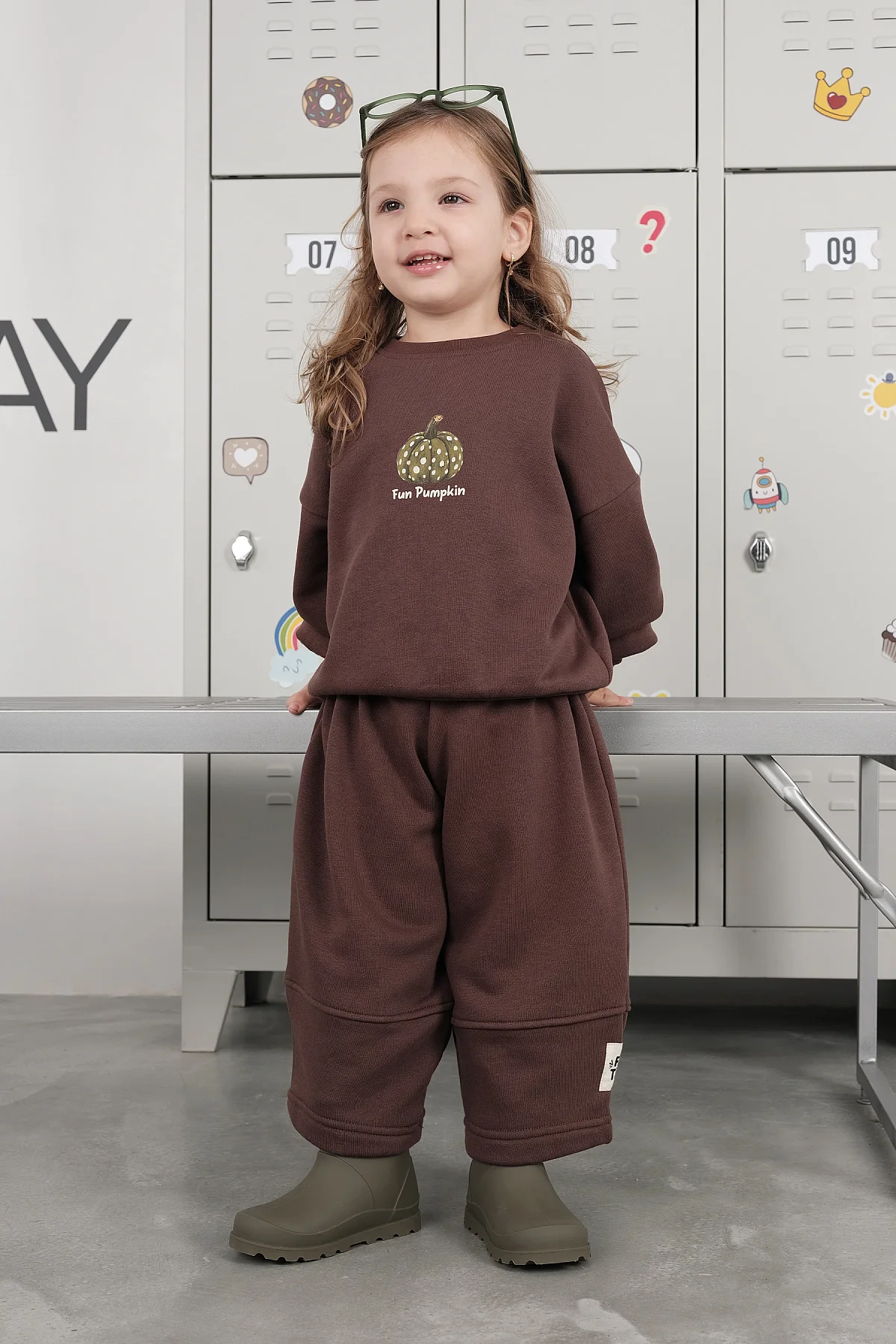 Parçalı Pantolon Kahve - 4