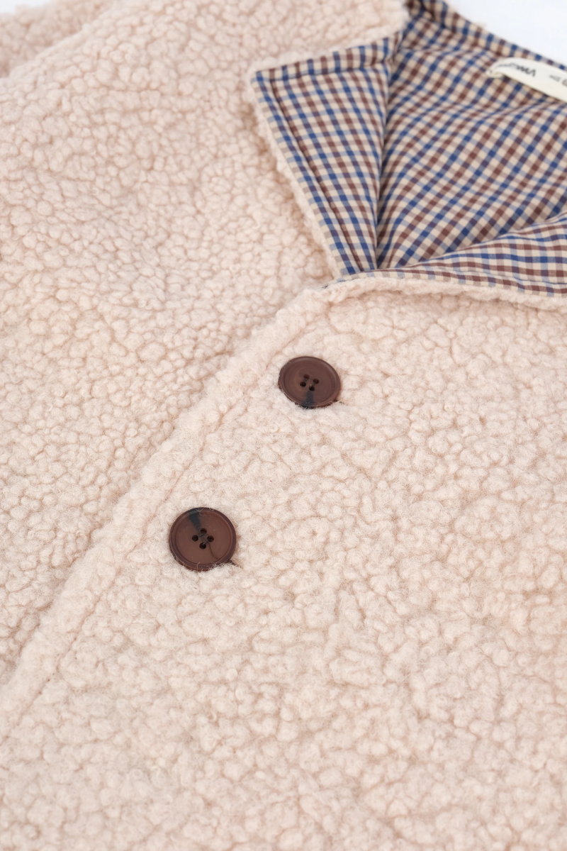 Peluş Ceket Bej - 2