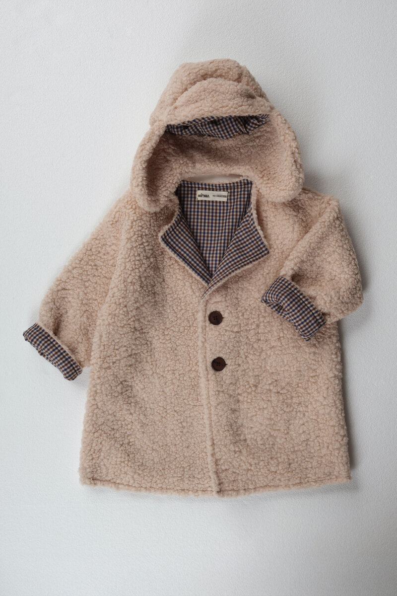 Peluş Ceket Bej - 6