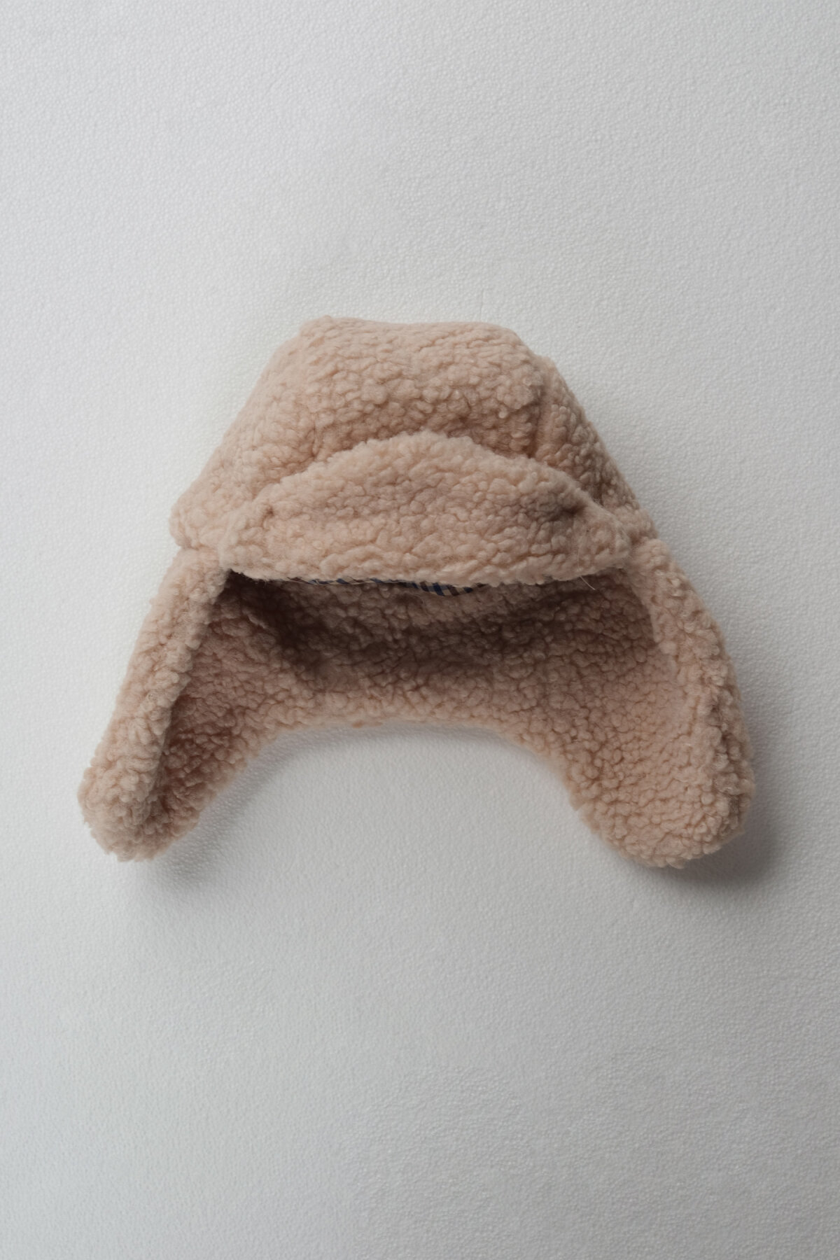 Peluş Pilot Şapka Bej - 6