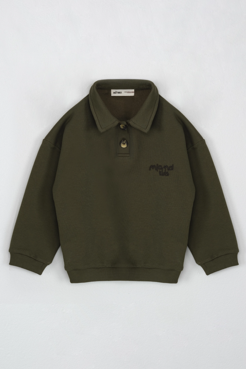 Polo Yaka Sweat Haki - 1