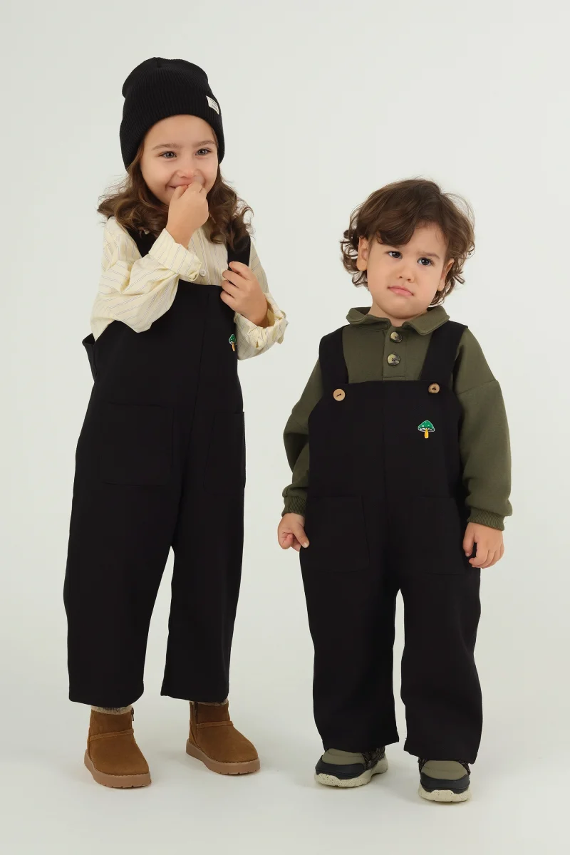 Polo Yaka Sweat Haki - Mioma Kids (1)