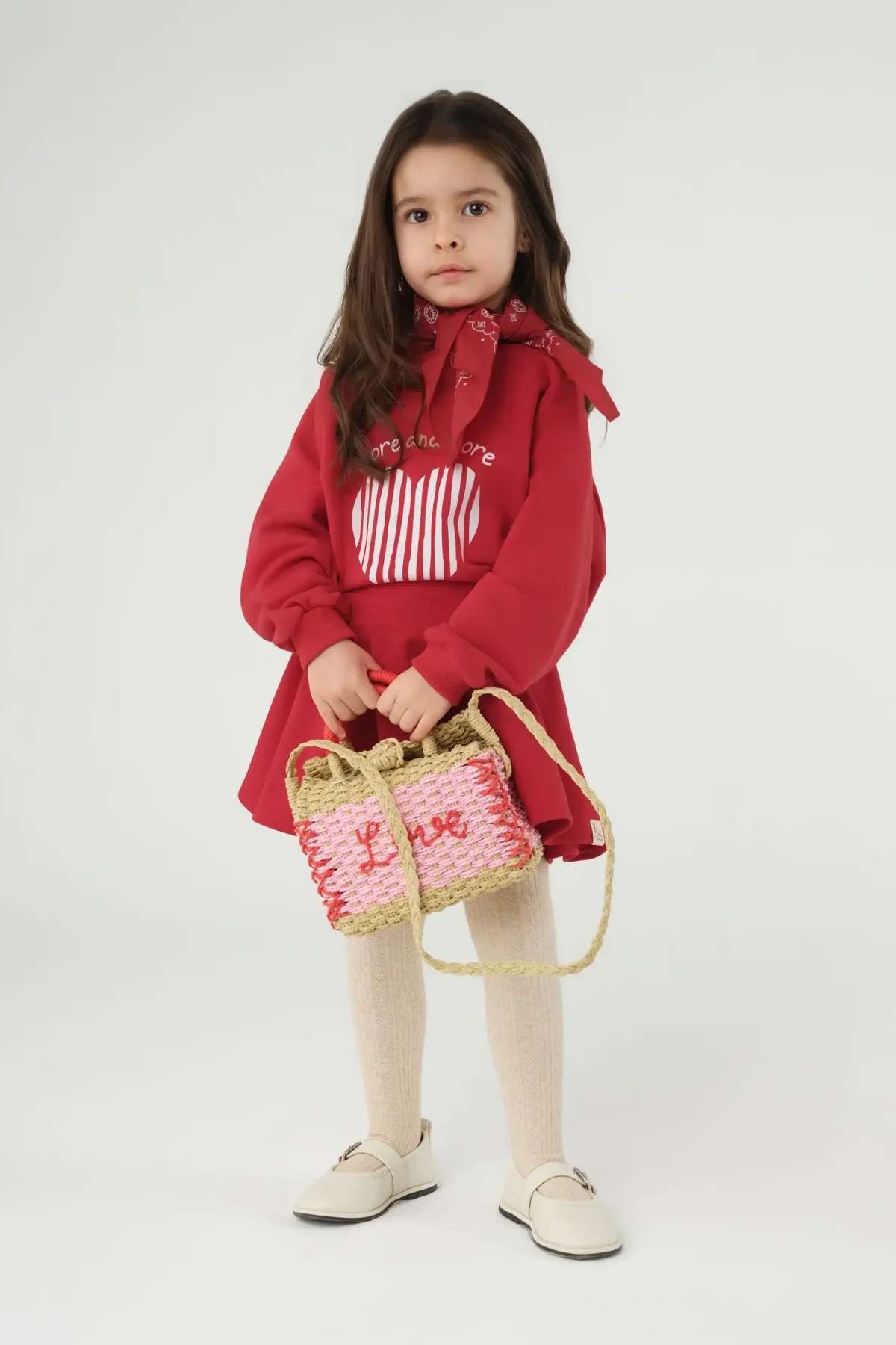 Reglan Kol Baskılı Sweat Kırmızı - 4