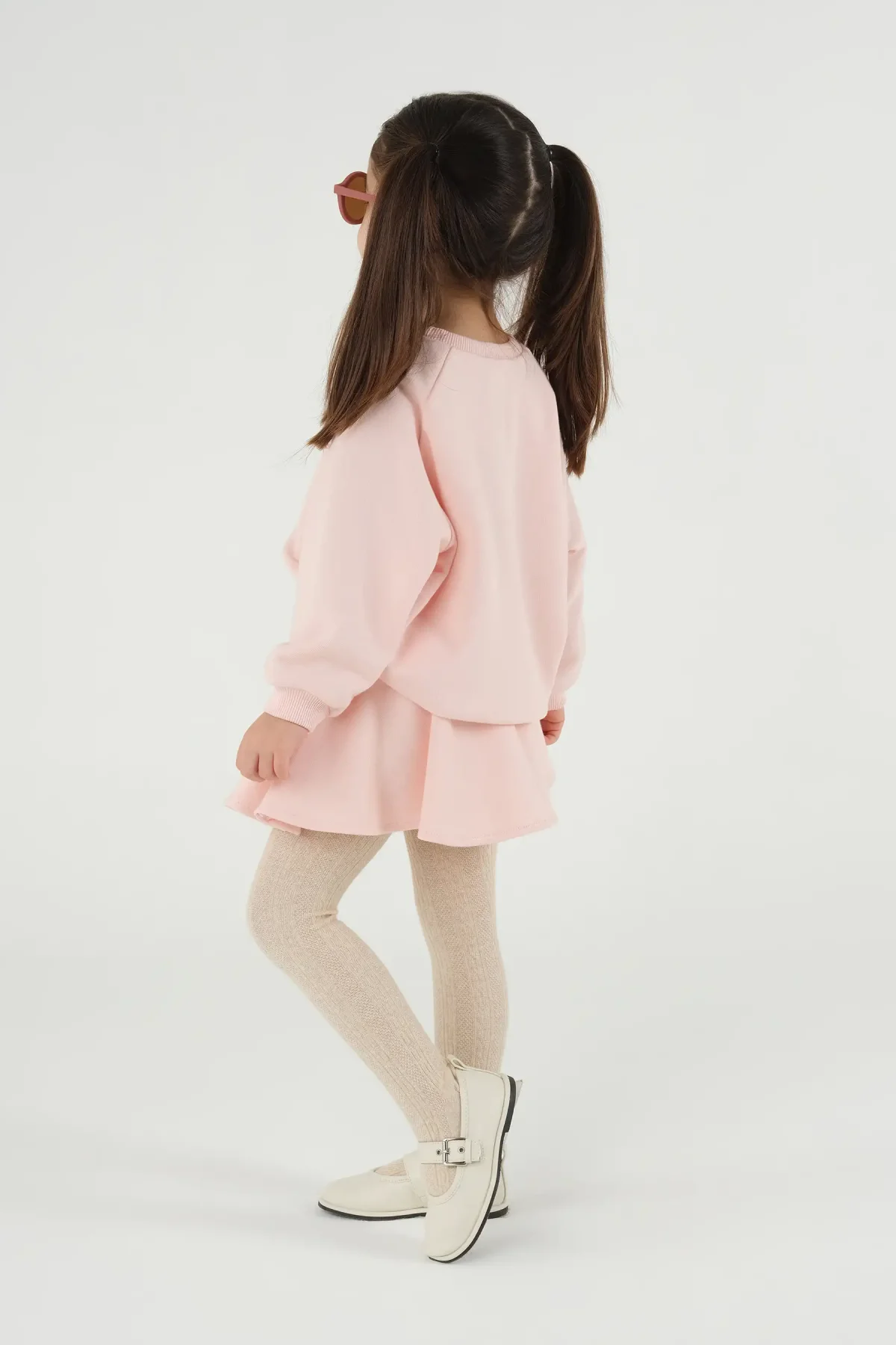 Reglan Kol Baskılı Sweat Toz Pembe - 3