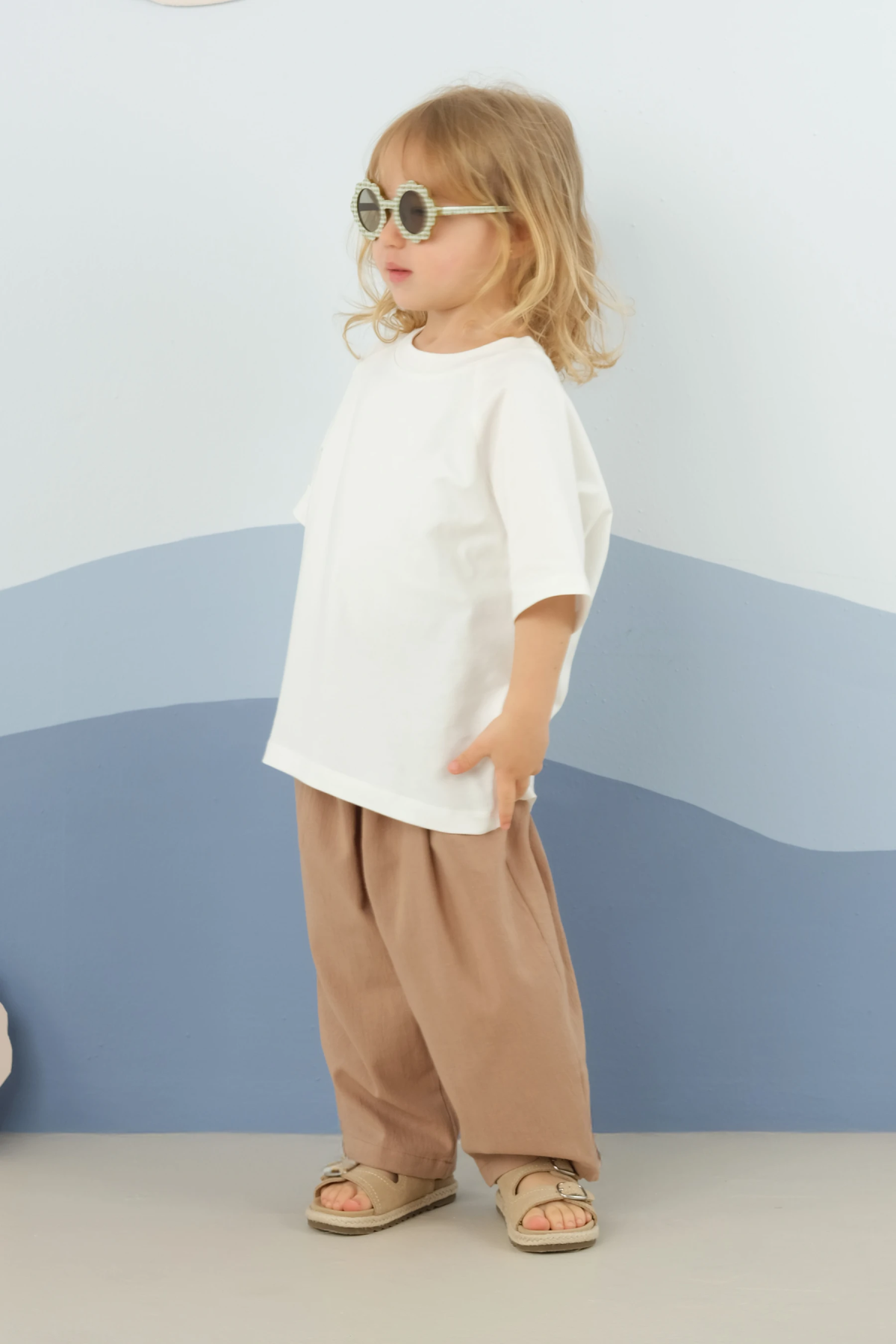 Reglan Kol Baskılı Tişört Beyaz - 3