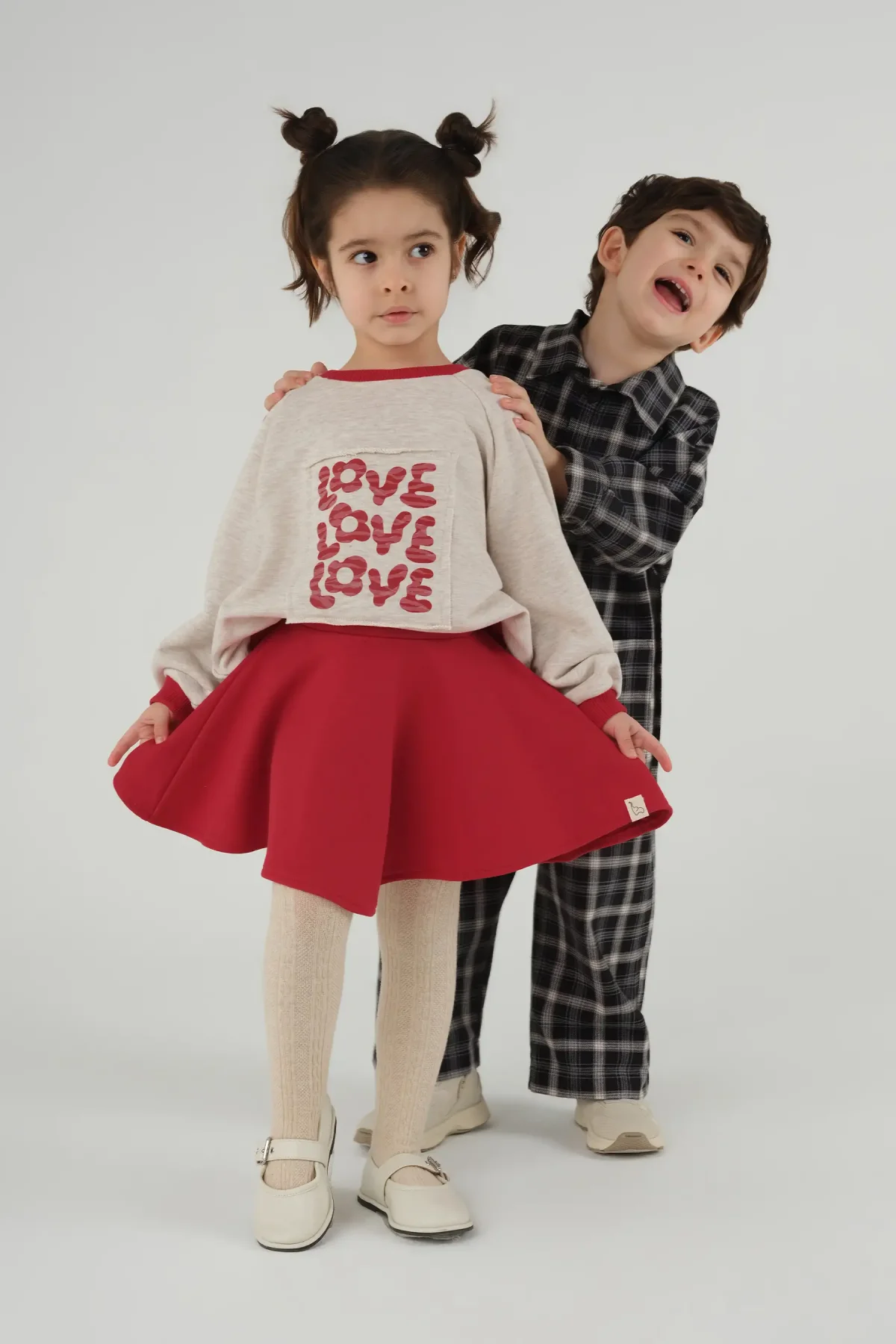 Reglan Kol Sweat Bej Love - 1