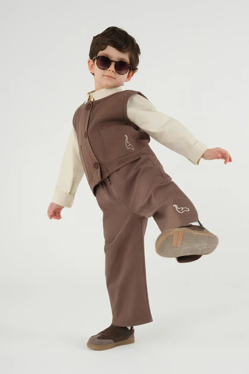 Salaş Pantolon Kahve - Mioma Kids (1)