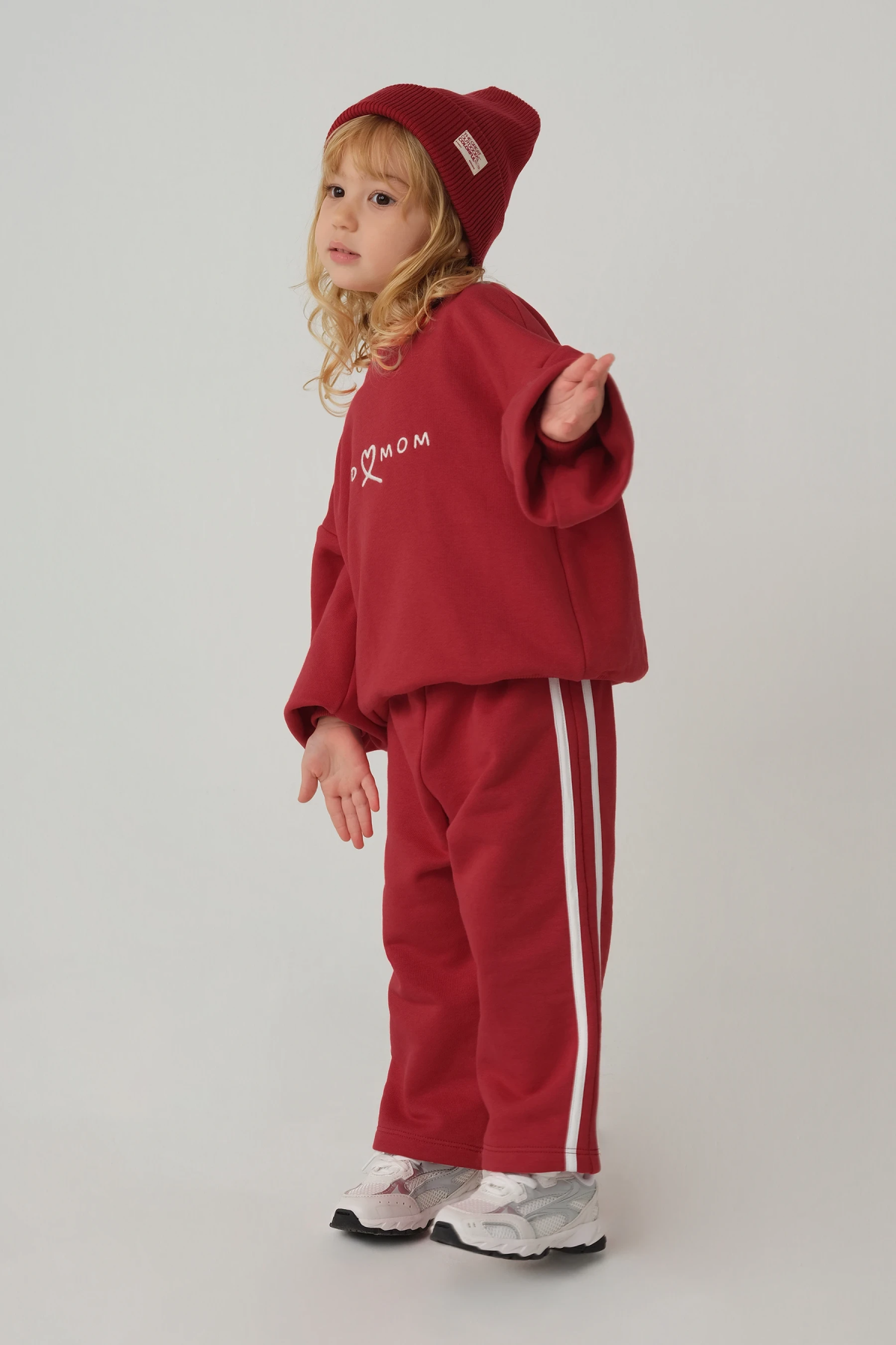 Şeritli Eşofman Altı Kırmızı - 1