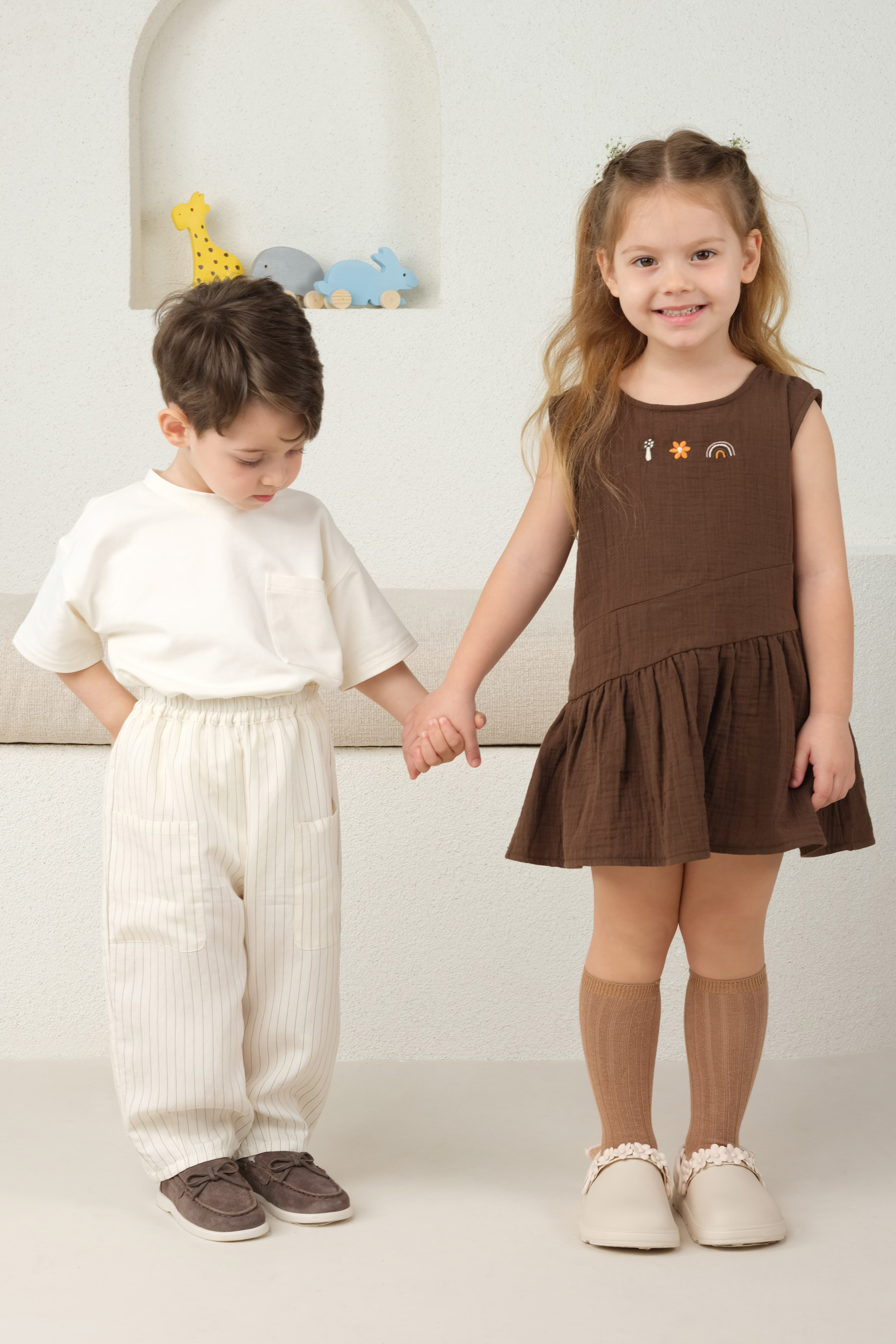 Torba Cepli Pantolon Ekru - Mioma Kids